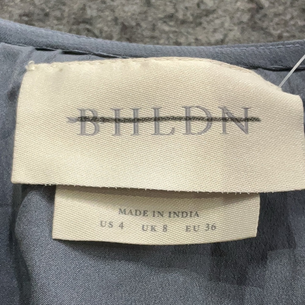 BHLDN Plymouth Dress - Wrap Style, Gray Beaded NWOT, Size 4 - Picture 3 of 5